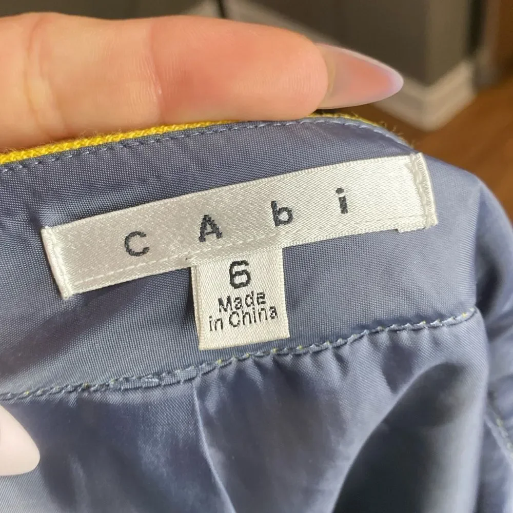 Cabi 992 Curry Marigold Yellow Skirt